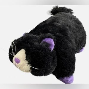 Rare, no longer made “pillow pet” pee-wee black and purple cat! Mint condition!